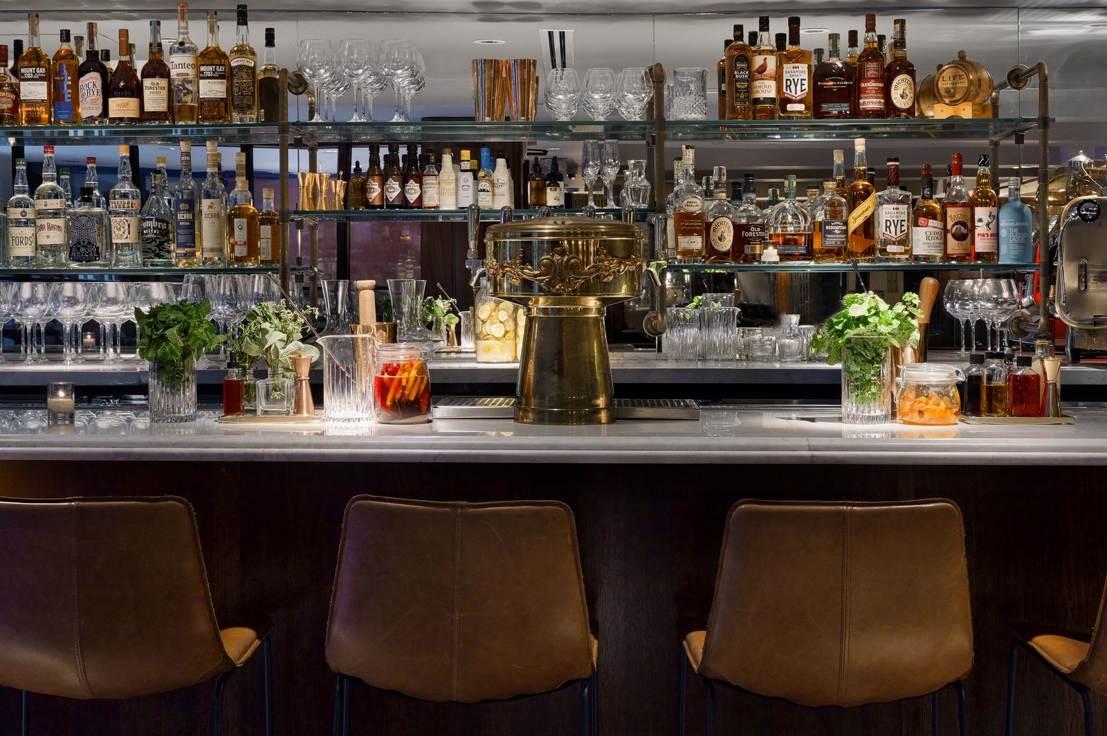 The bar at Life Hotel New York