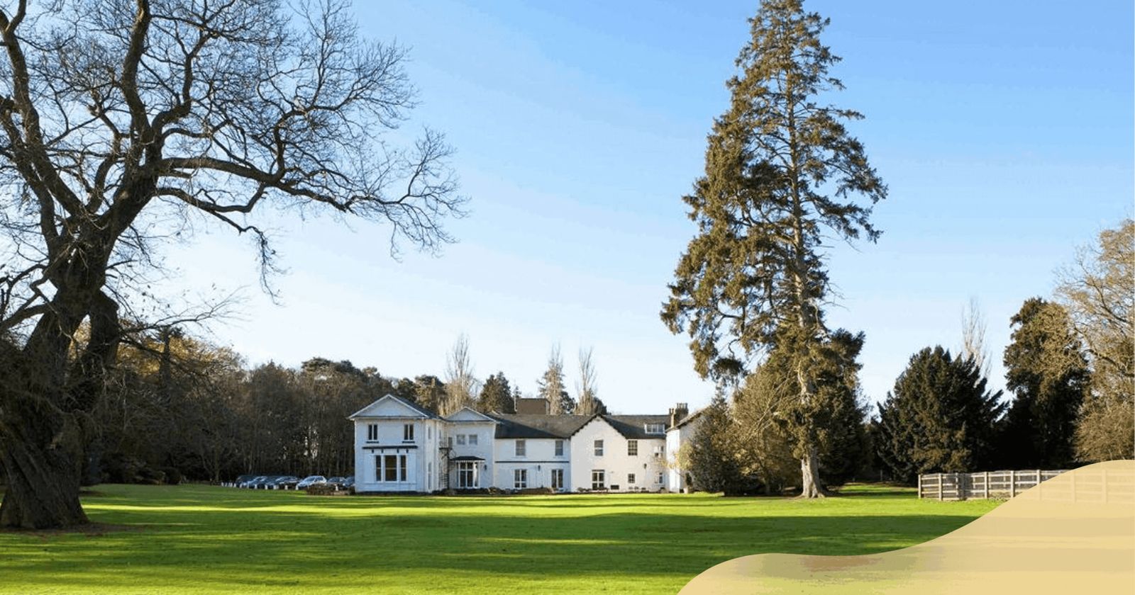 Brandon Hall in its parkland