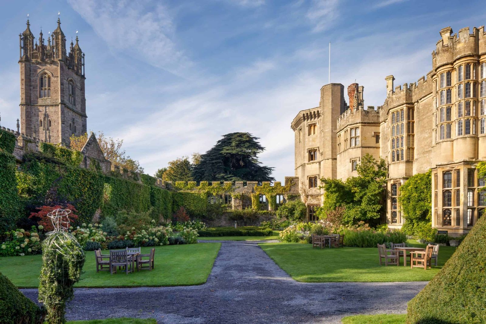 Thornbury Castle and its gardens